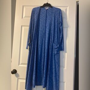 LuLaRoe Blue Sarah Duster Cardigan